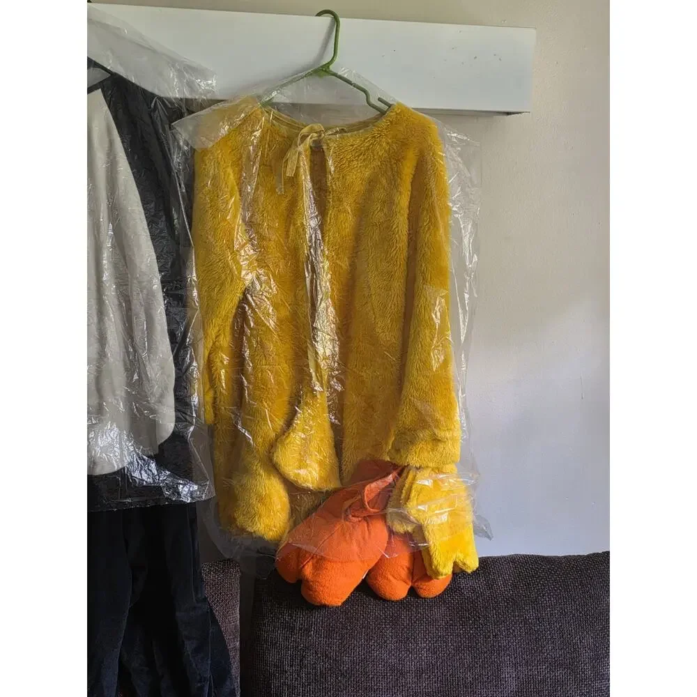 Vintage 1970 Looney Tunes Hand Made Tweety Bird & Sylvester Halloween Costume OS